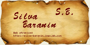 Silva Baranin vizit kartica